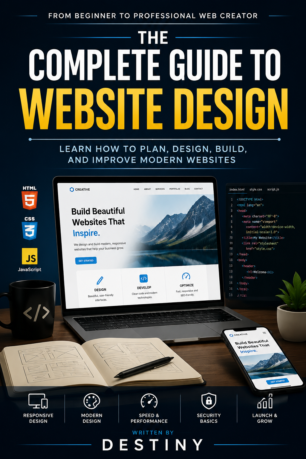 Professional Website Design: The Next Level Advanced UI/UX, Responsive Design, SEO, Performance, and Real-World Projects