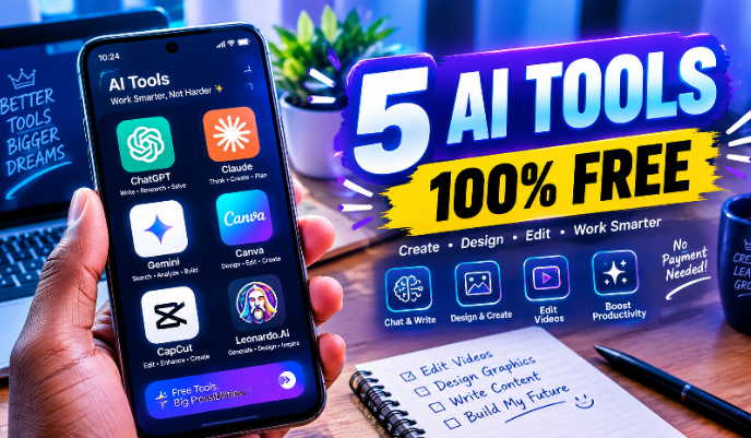 5 AI Tools That Can Do Your Job Faster (And How to Learn Them for Free)