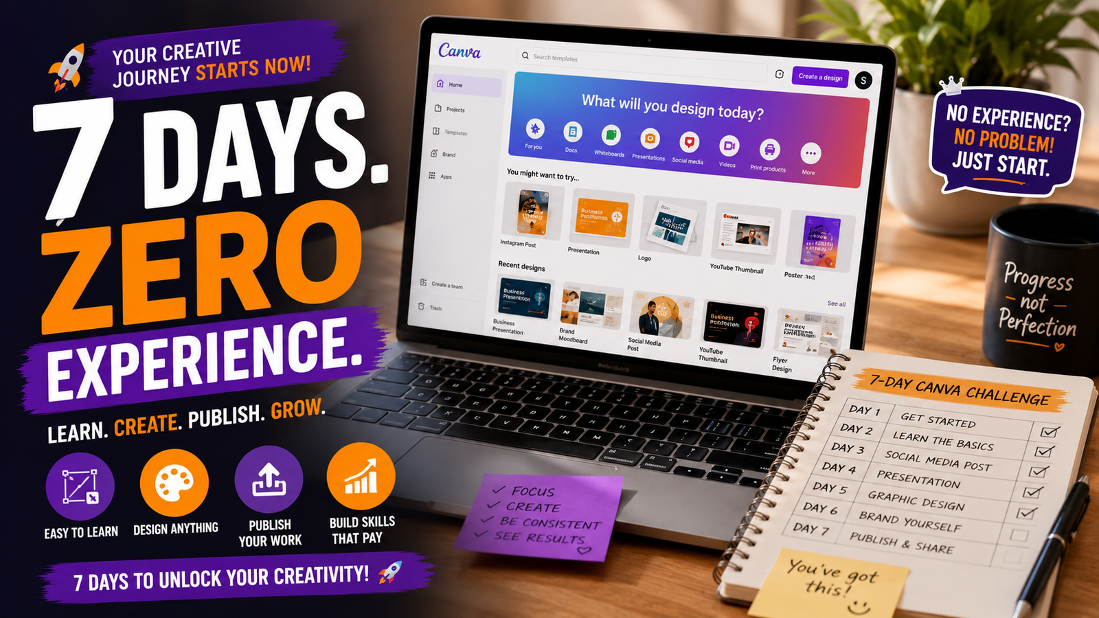 Free 7-Day Training: Learn Canva Design From Scratch (No Experience Needed)